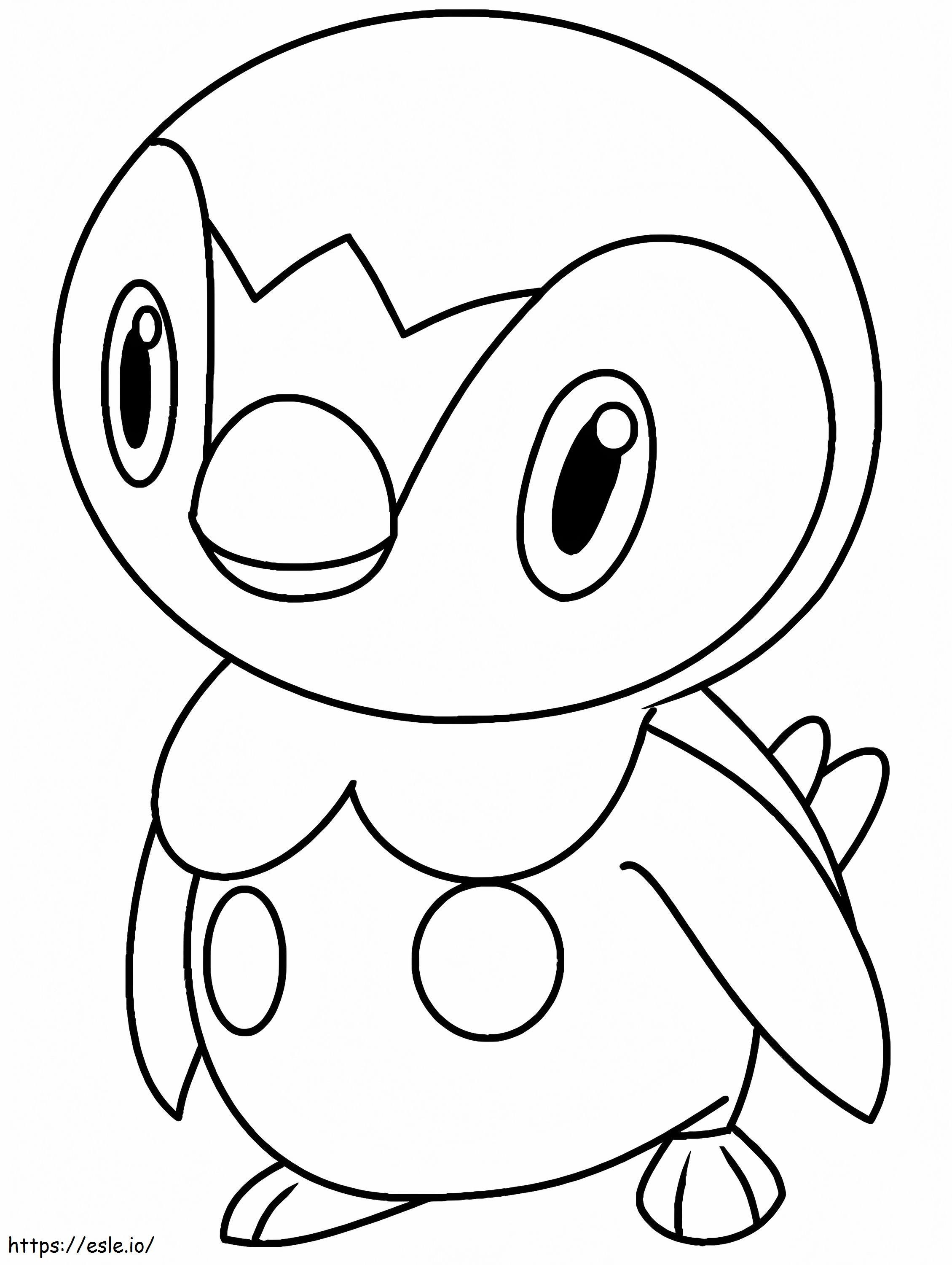 Free printable piplup pokemon coloring page