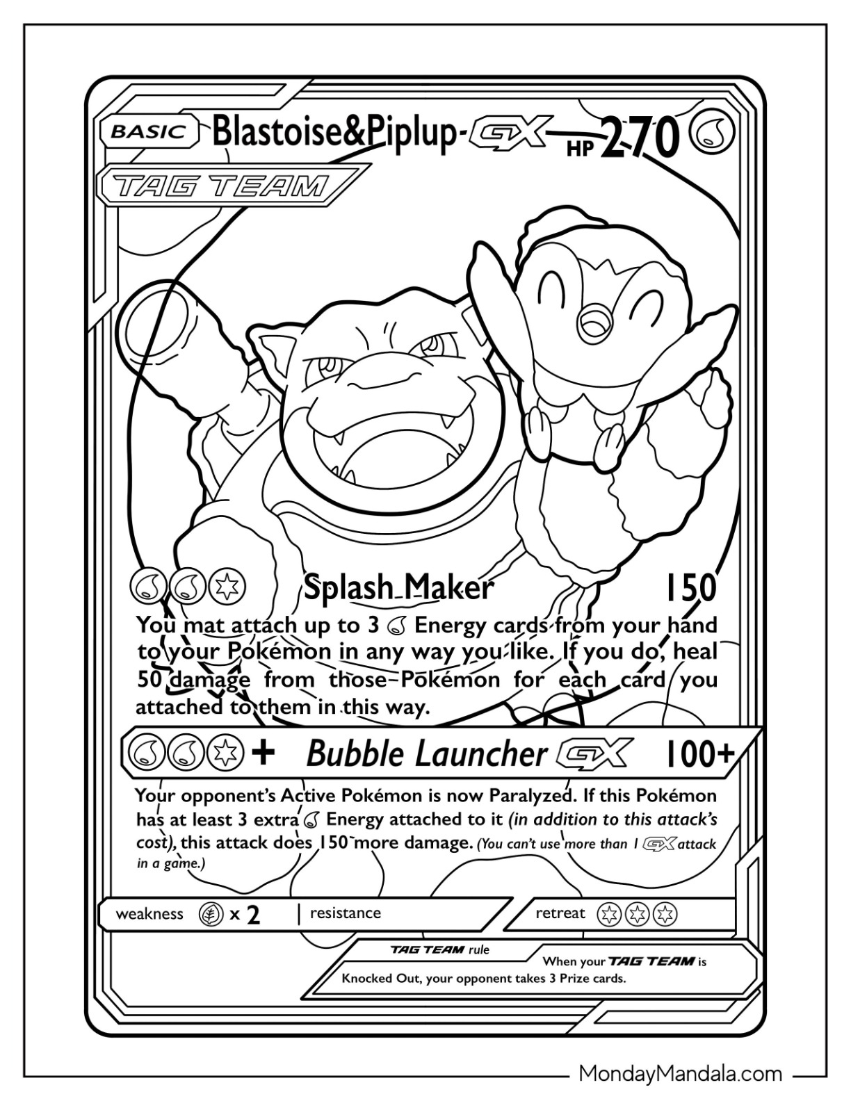 Blastoise coloring pages free pdf printables