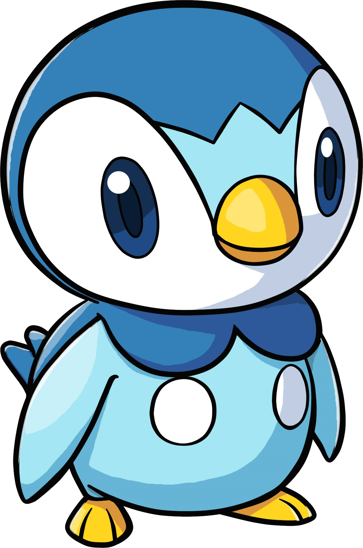 Piplup pokemon coloring page