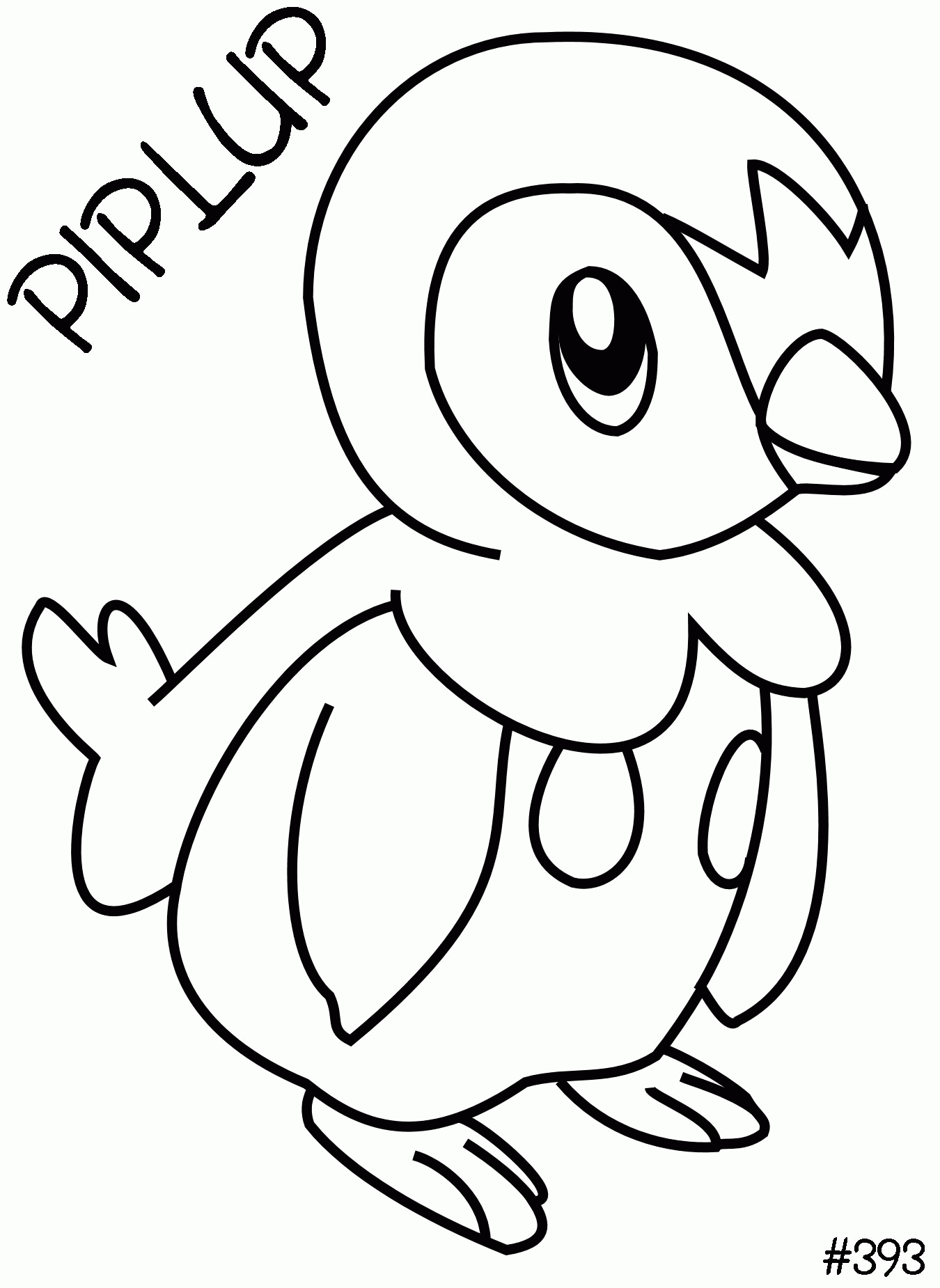 Pokemon piplup coloring pages