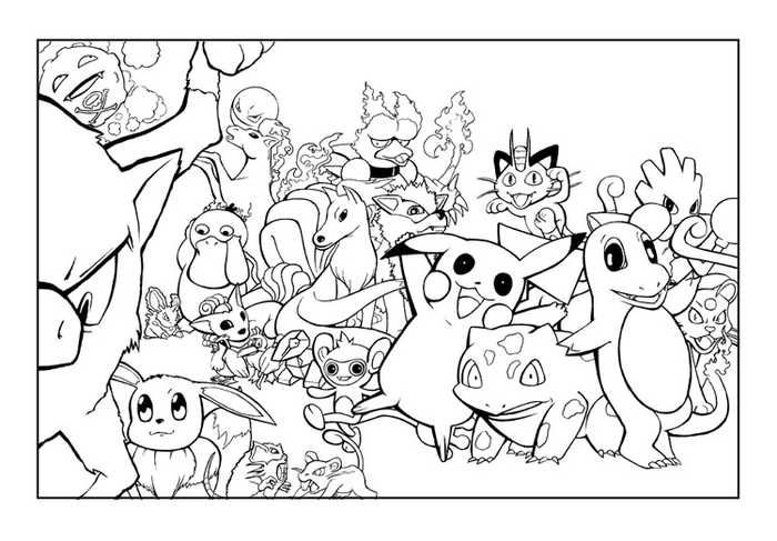 Pokemon coloring pages pdf