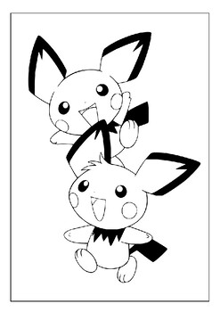 Printable pichu coloring pages collection for kids where art meets pokãmon