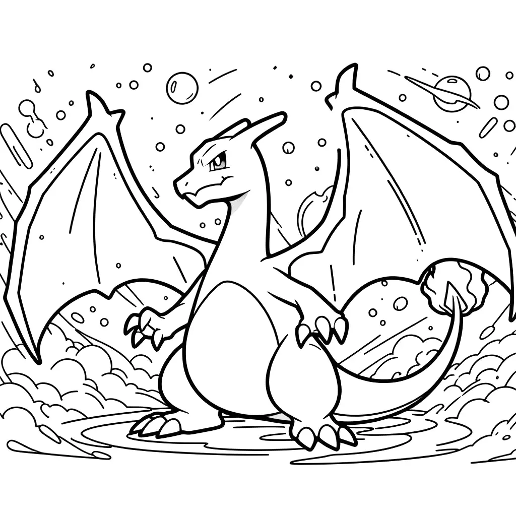 Charizard coloring page