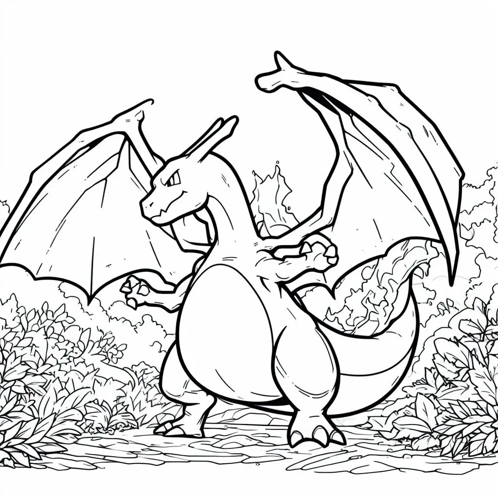 Charizard coloring page