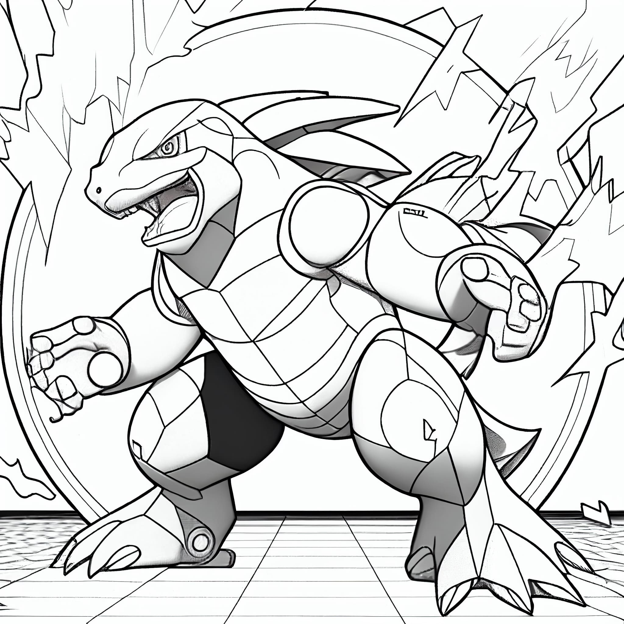 Mega swampert pokemon loring page free printable loring off