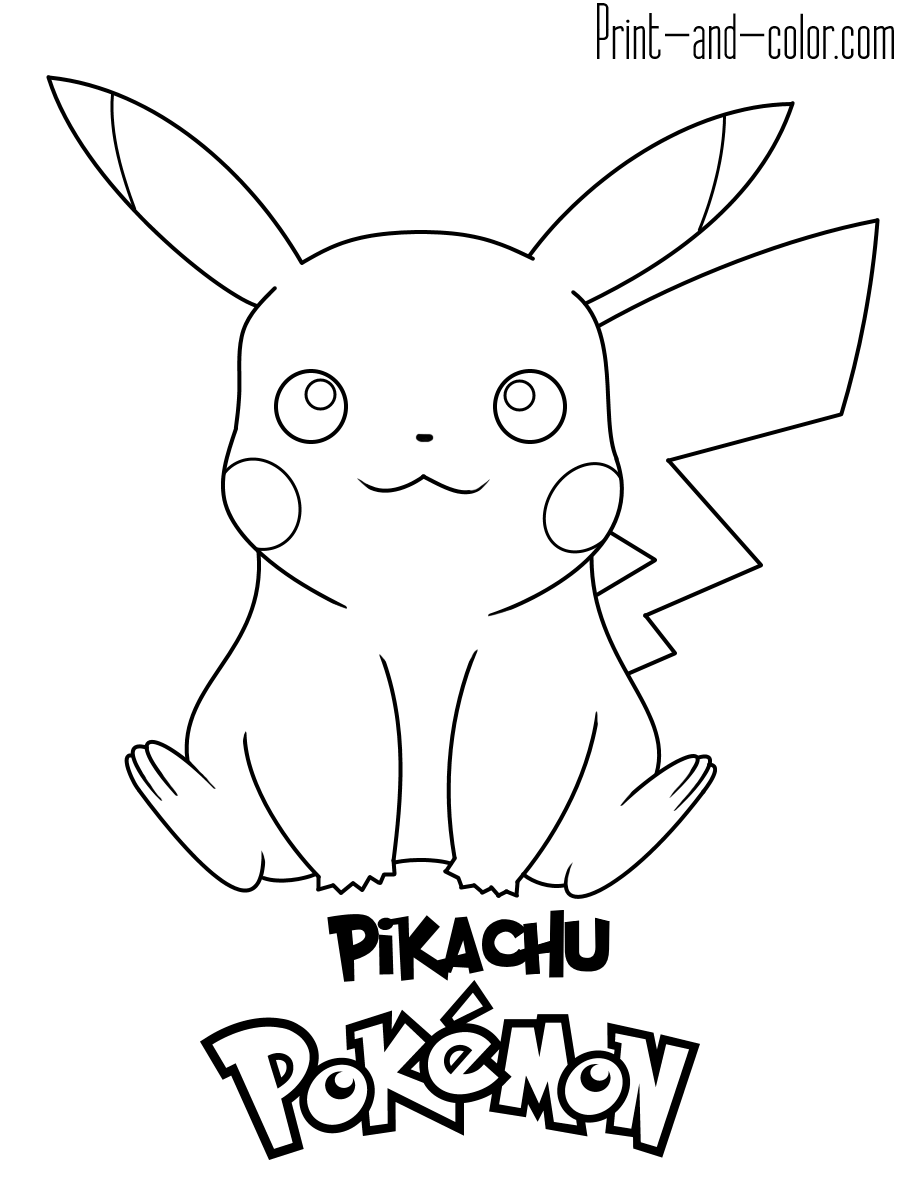 Pokemon coloring pages print and color