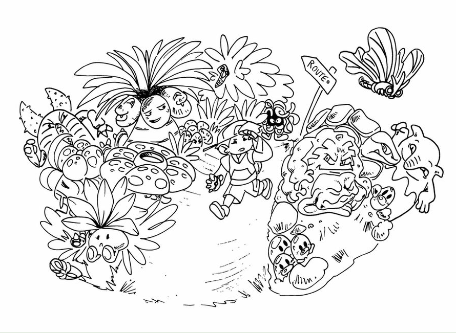 Kanto memories pokemon coloring pages pdf â