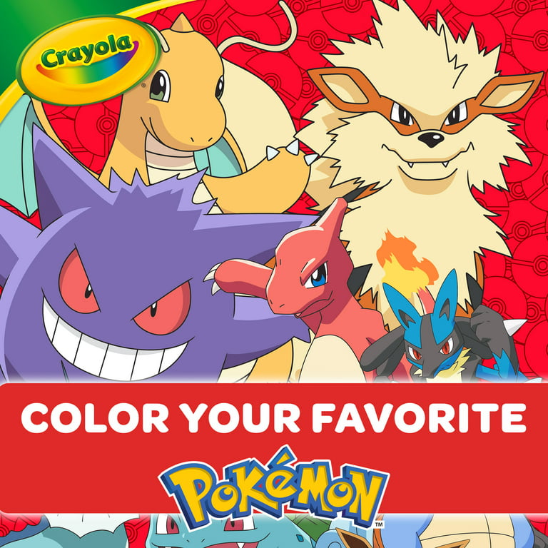 Crayola pokemon giant coloring pages coloring pages gifts for kids ages