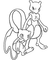 Pokemon coloring page raichu vs rattata