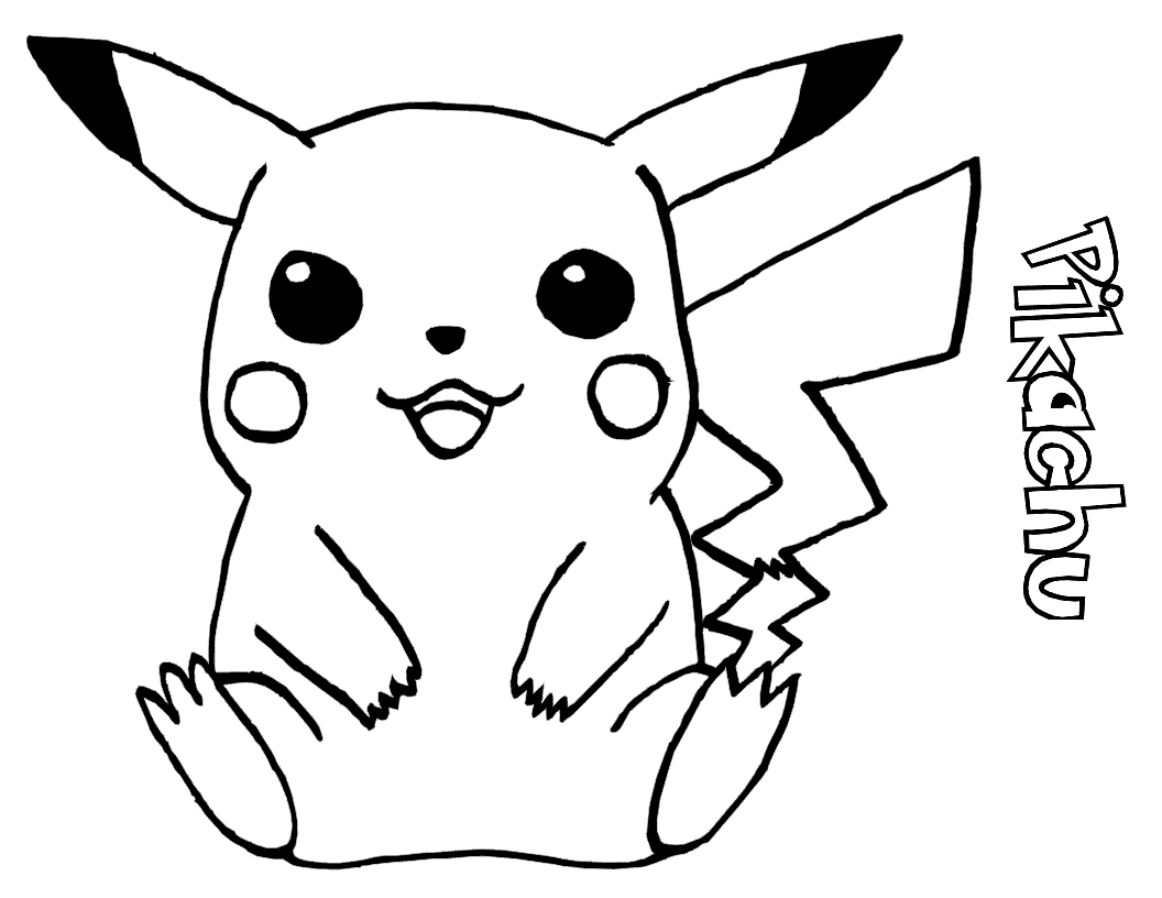 Free printable pikachu coloring pages for kids