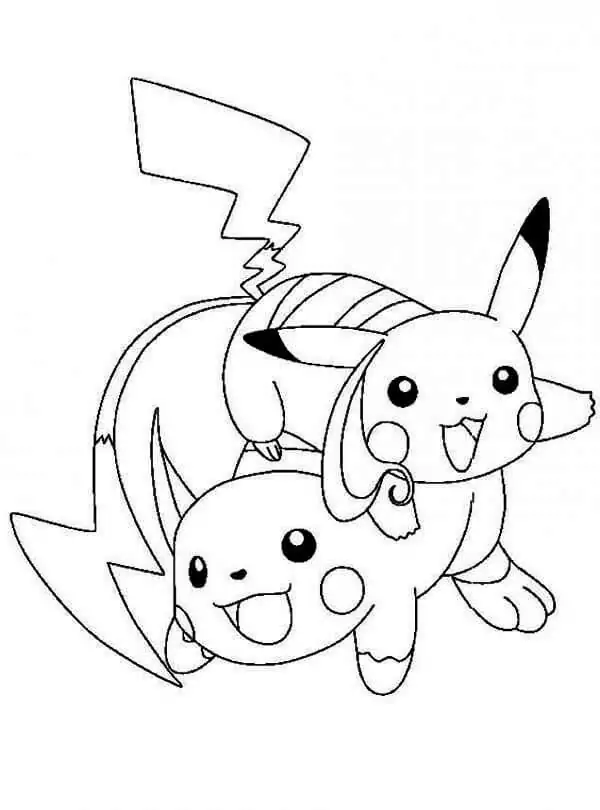 Raichu malvorlagen