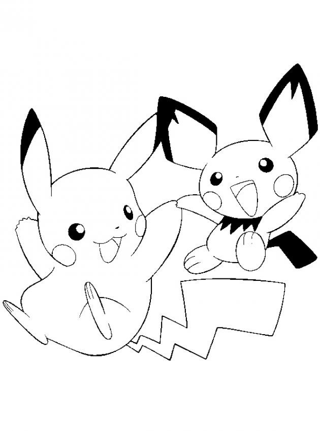 Free printable pikachu coloring pages for kids