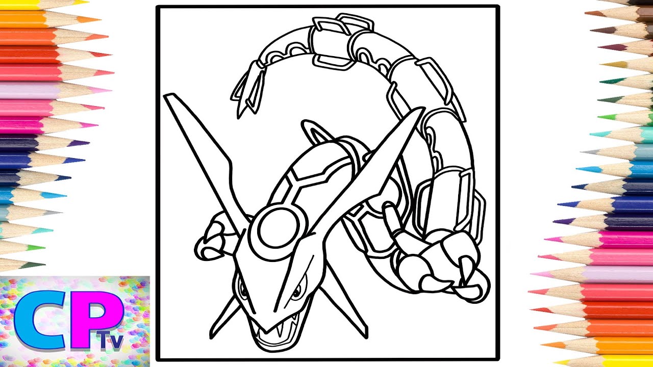 Pokemon coloring pagesrayquaza from pokemonjim yosef anna yvette