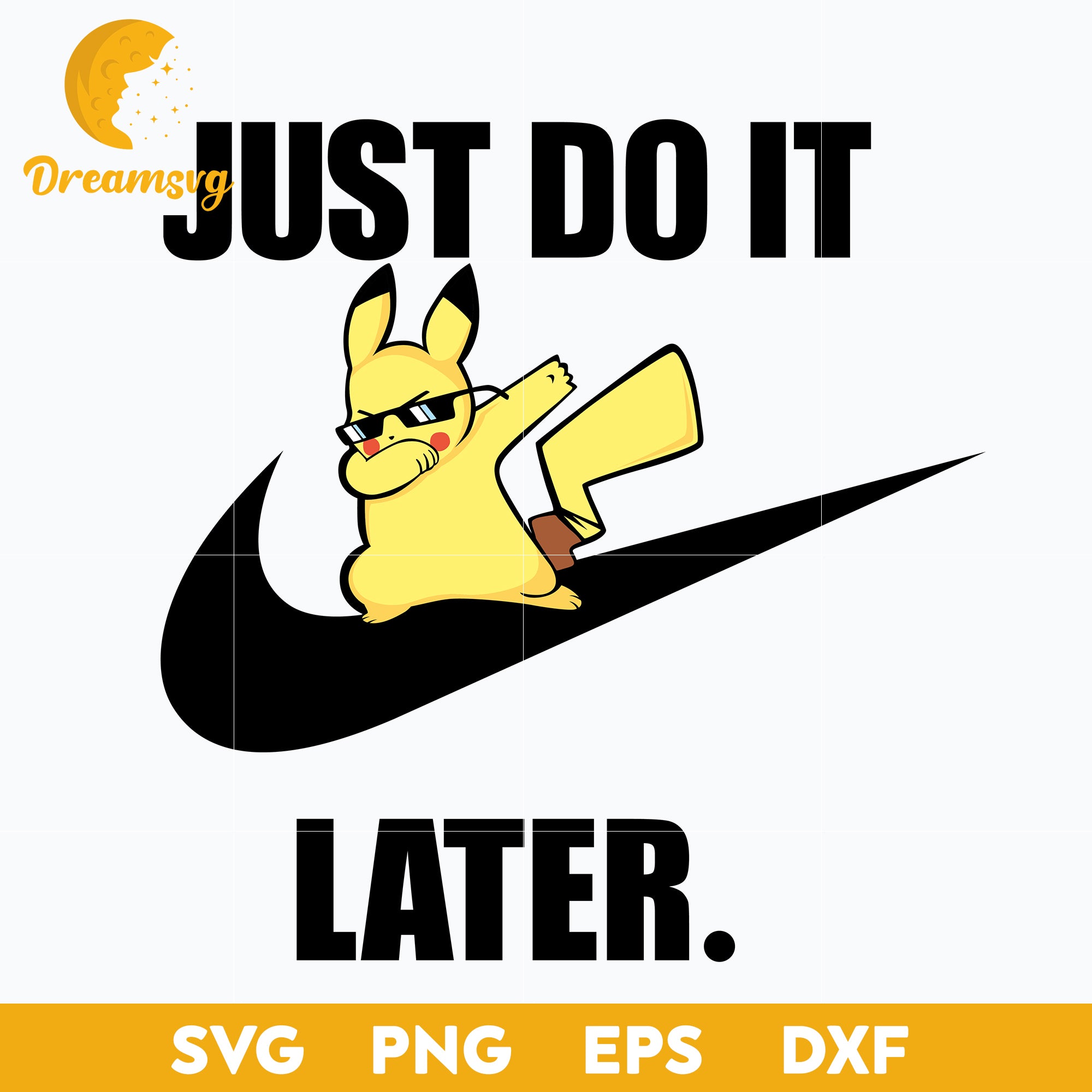 Nike just do it later pokemon pikachu svg cool pikachu svg funny pok