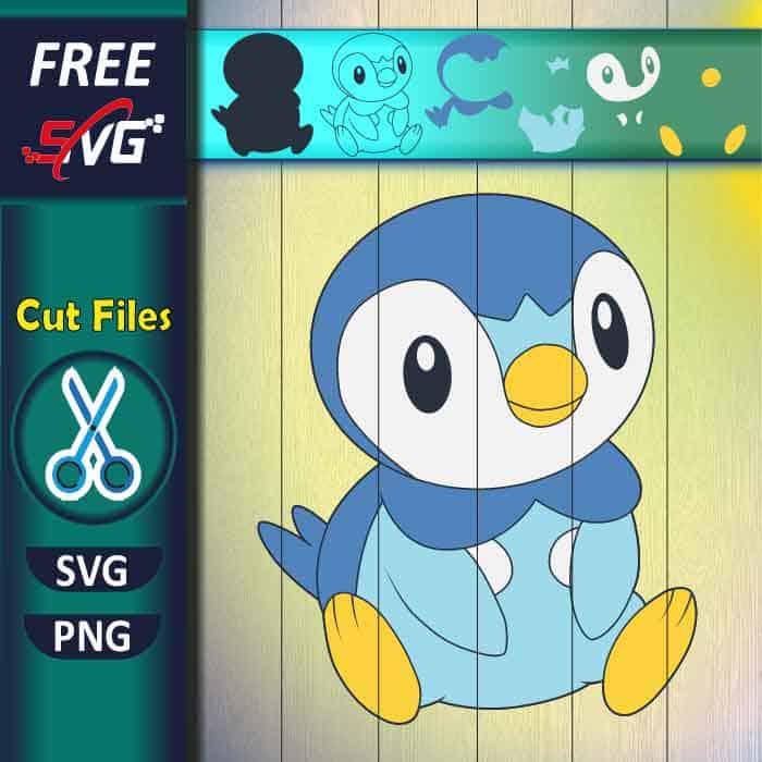 Piplup svg free pokemon svg for cricut