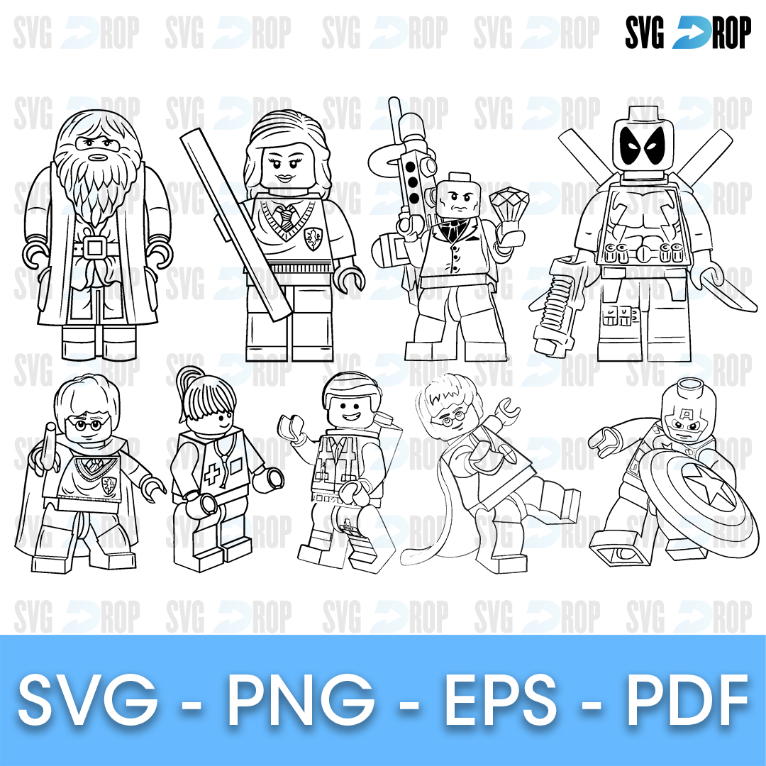 Lego coloring page svg svg drop