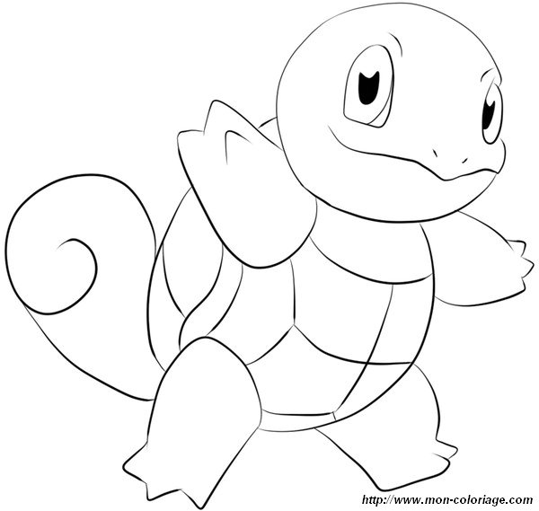 Coloring pokemon page squirtle to print out or color online