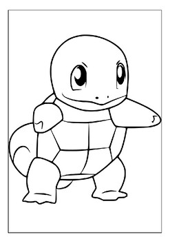 Printable squirtle coloring pages fun artistic exploration for kids
