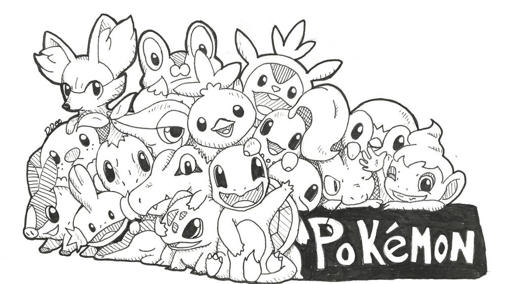 Pokemon starters by deedeelili on