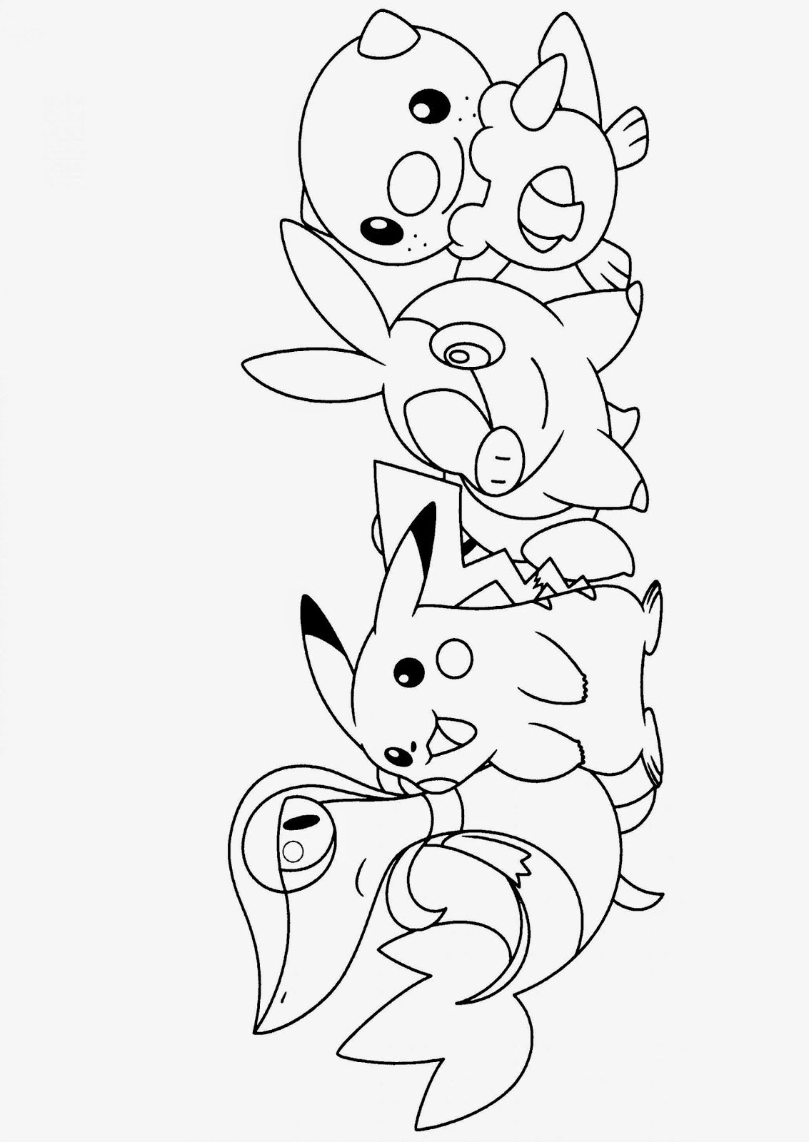 Coloring pages pokemon starters