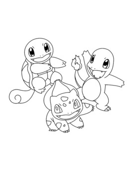 Pokemon coloring pages by souly natural creations tpt