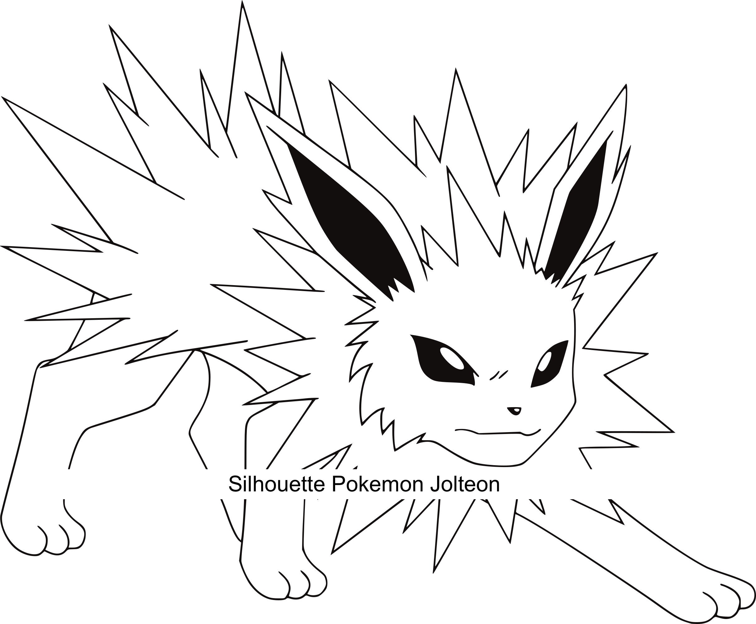 Buy silhouette pokemon jolteon cartoon stencil svg cut file png layered svg vinyl mylar stickers engrave online in india