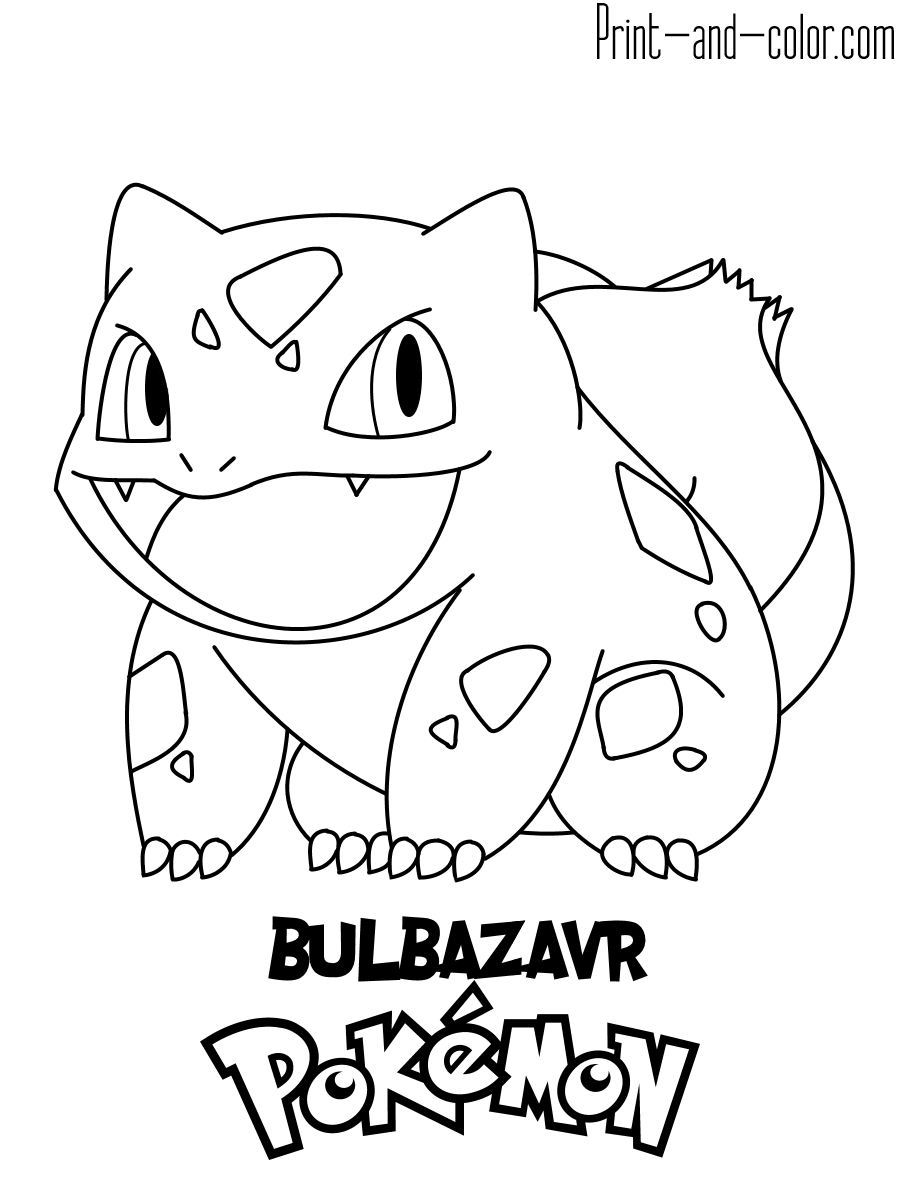 Pokemon coloring pages print and color