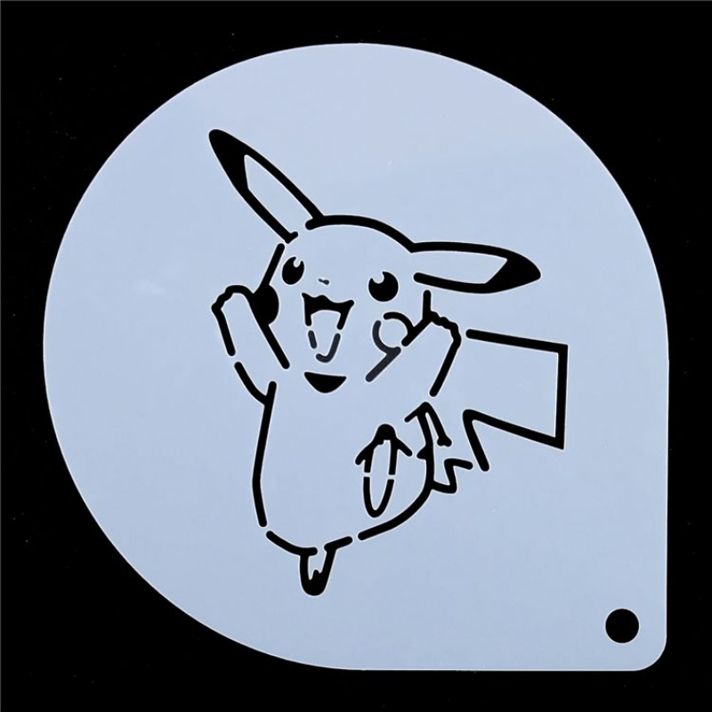 Pokemon pikachu drawing stencils anime cartoon reusable drawing board toy diy childrens drawing templates kids toys accessories