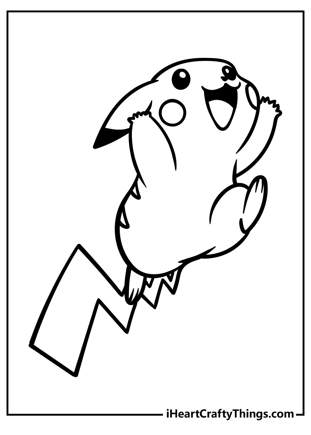 Pikachu coloring pages free printables