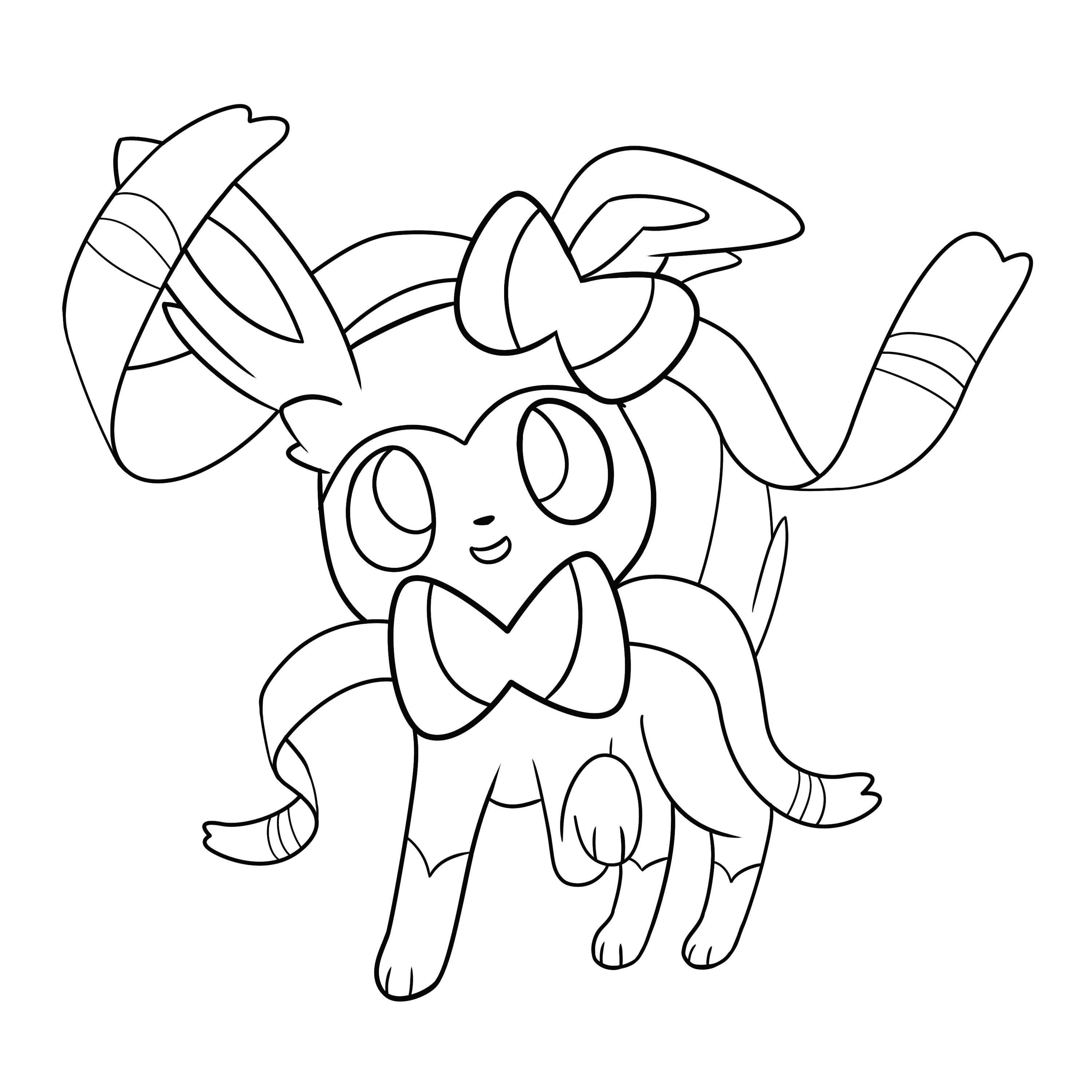 I drew my favourite eeveelution sylveon rpokemon