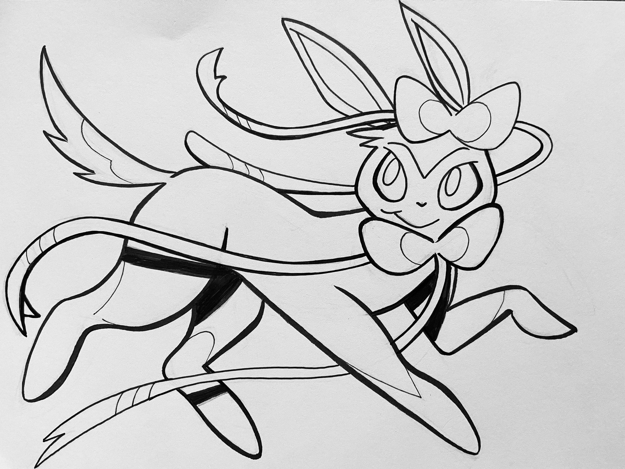 Brandon padgett on x inktober day sylveon for poketober an evolution of my daughters favorite pokãmon character inktober inktober pokemon sylveon sylveonpokemon eeveelutions hartsquad pokemonart pokemonfanart httpstco