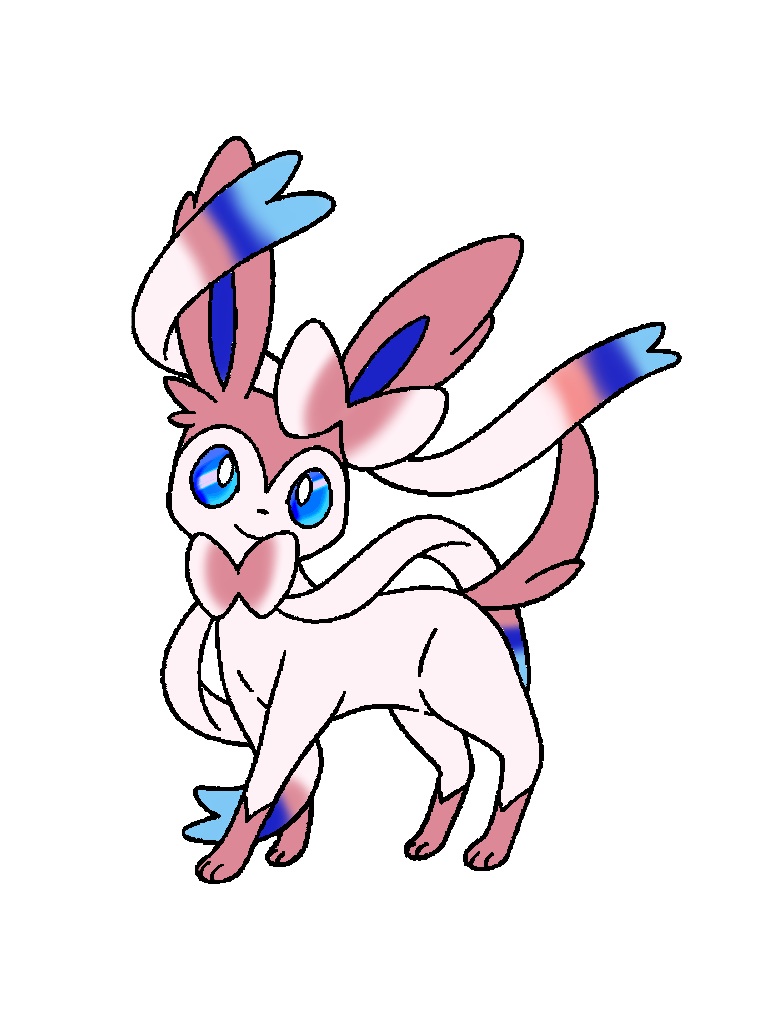 Sylveon coloring by cartoonlovinggal on