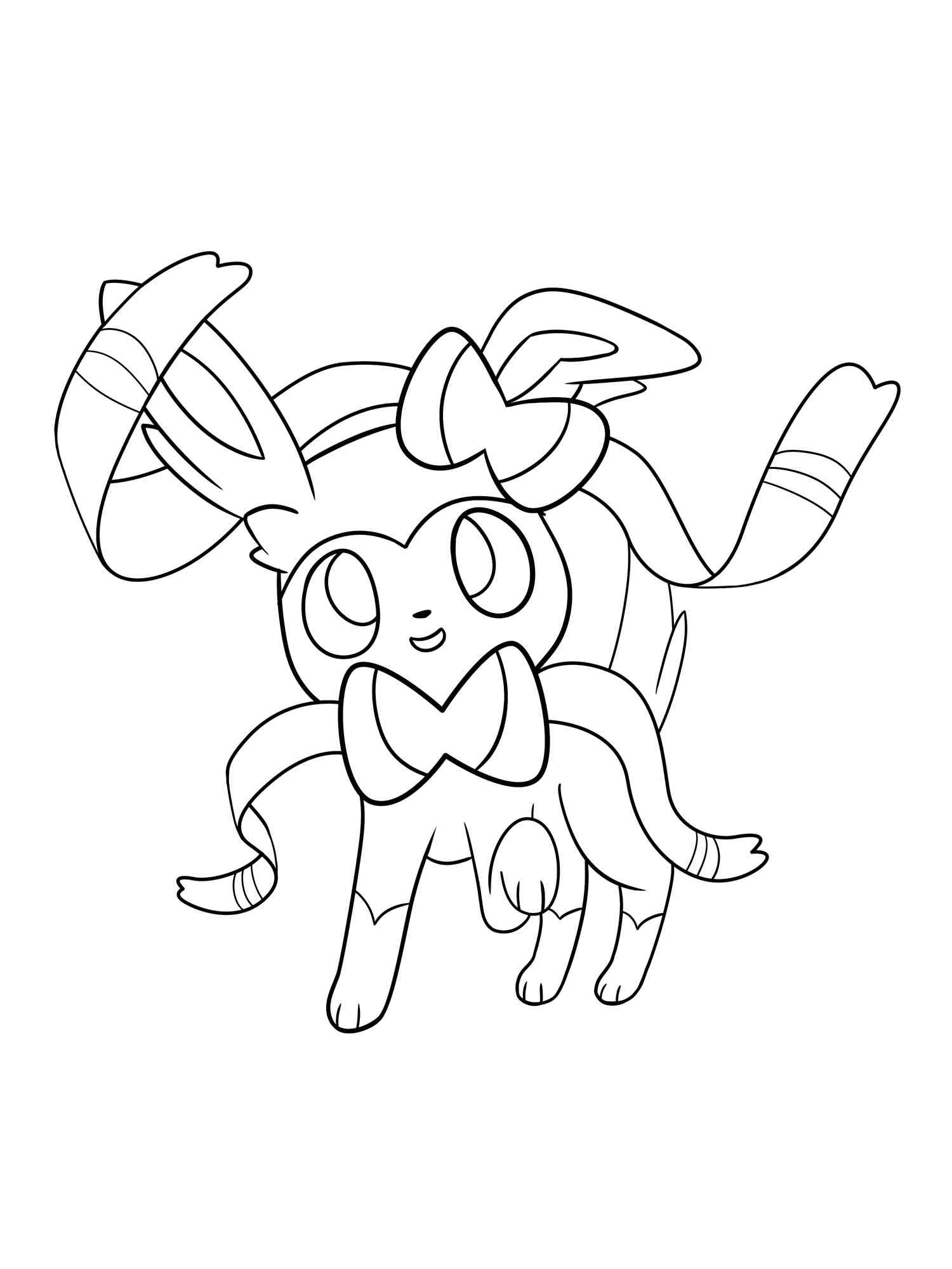 Sylveon pokemon coloring pages