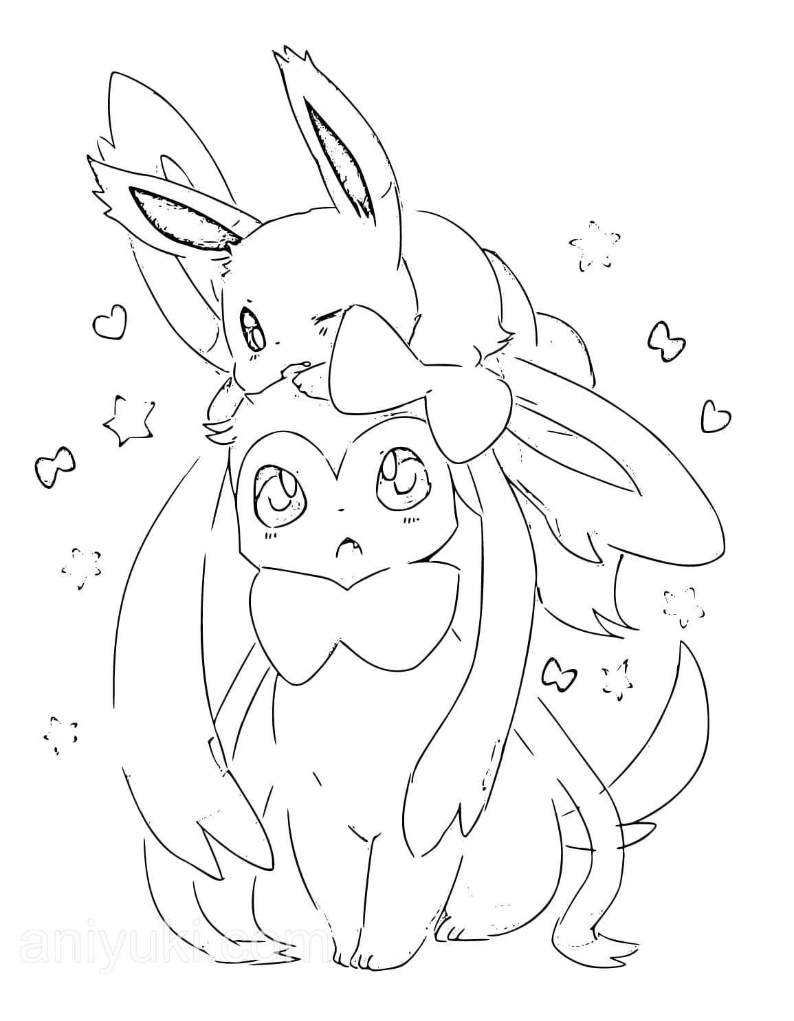 Eevee coloring pages