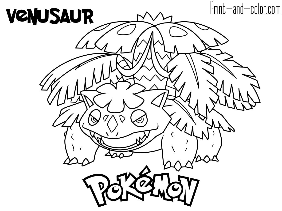 Pokemon coloring pages print and color