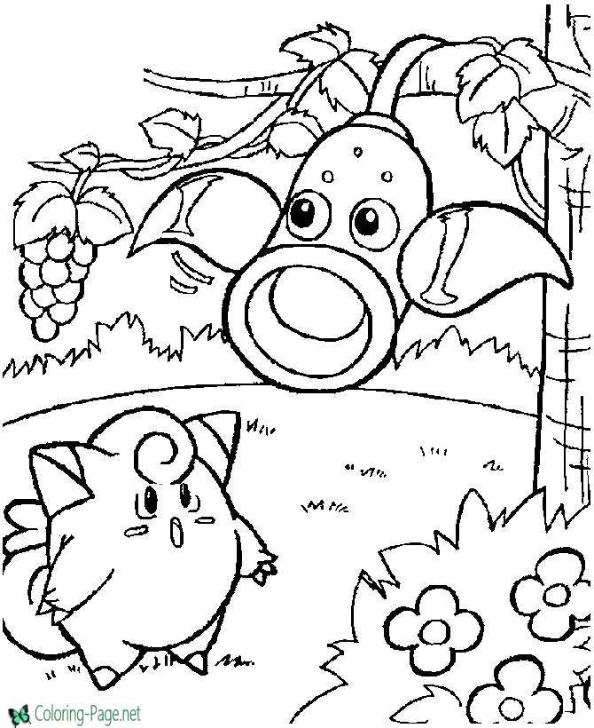 Pokemon coloring pages