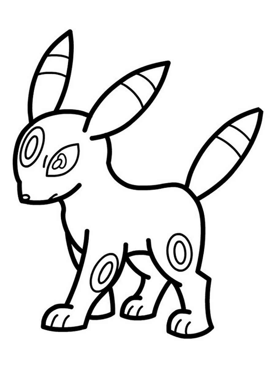 Pokemon umbreon coloring pages