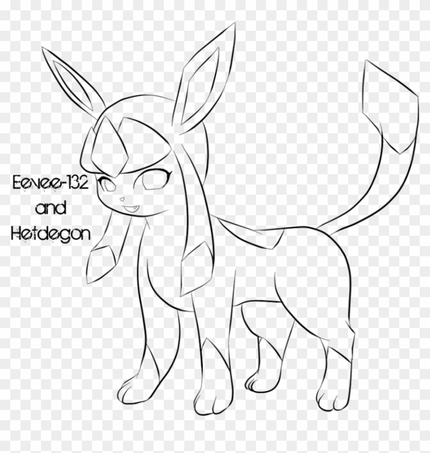 Pokemon glaceon coloring pages sketch coloring page