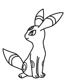 Umbreon coloring page by bellatrixie