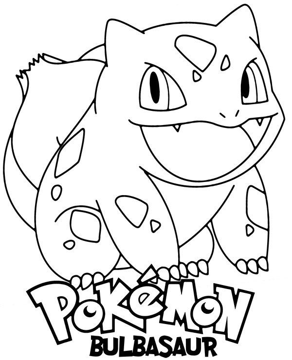 Printable bulbasaur coloring page pokemon