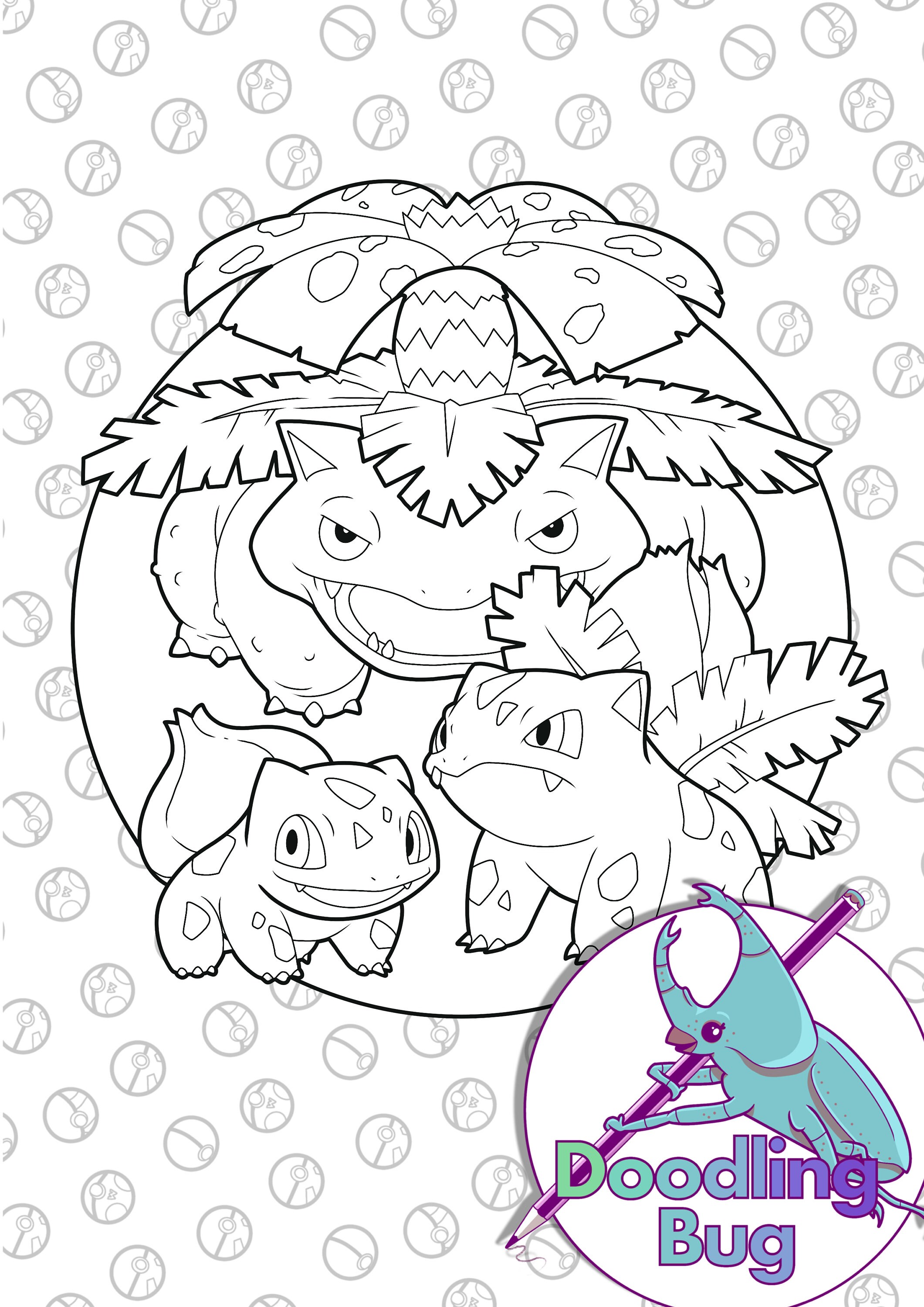 Pokemon bundle x colouring pages
