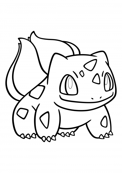 Printable bulbasaur coloring pages free pdf