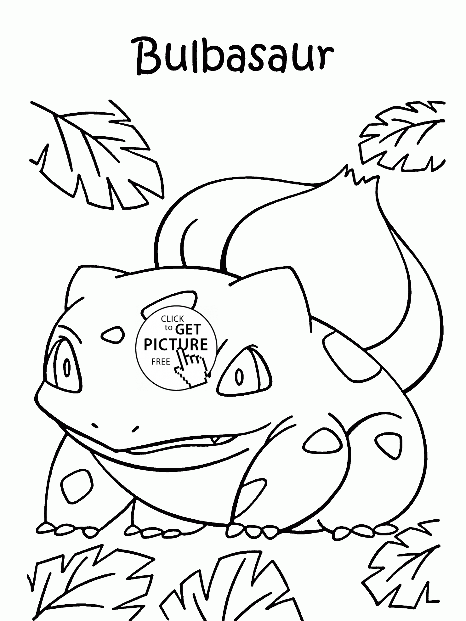 Bulbasaur pokemon coloring pages for kids pokemon characters printables free