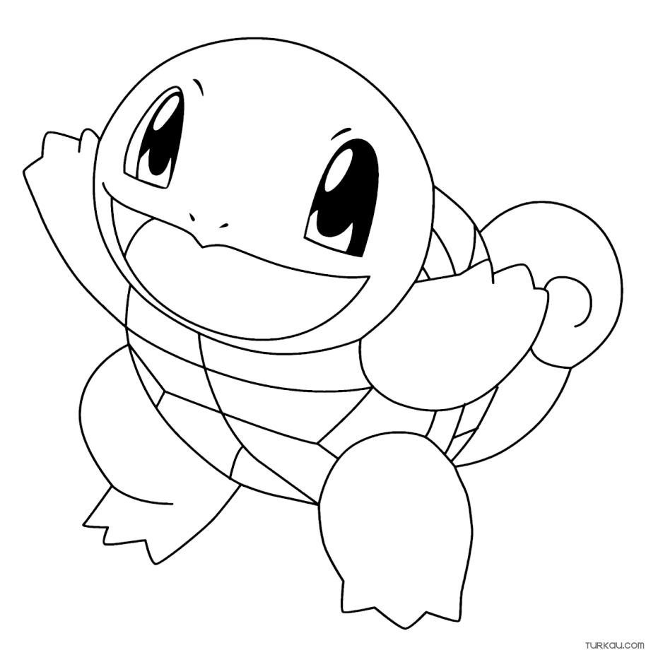 Squirtle pokemon coloring pages