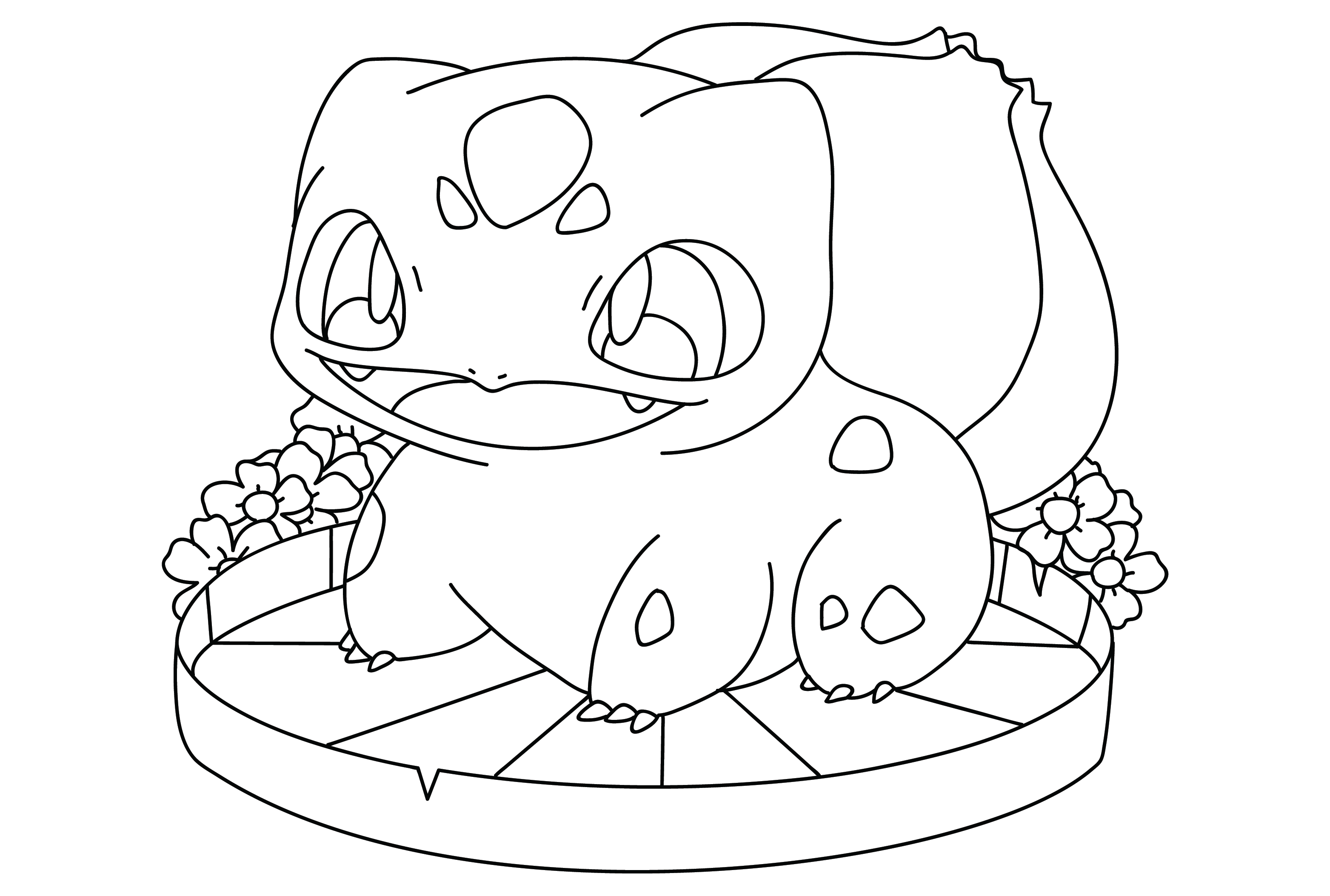 Pokemon bulbasaur coloring page