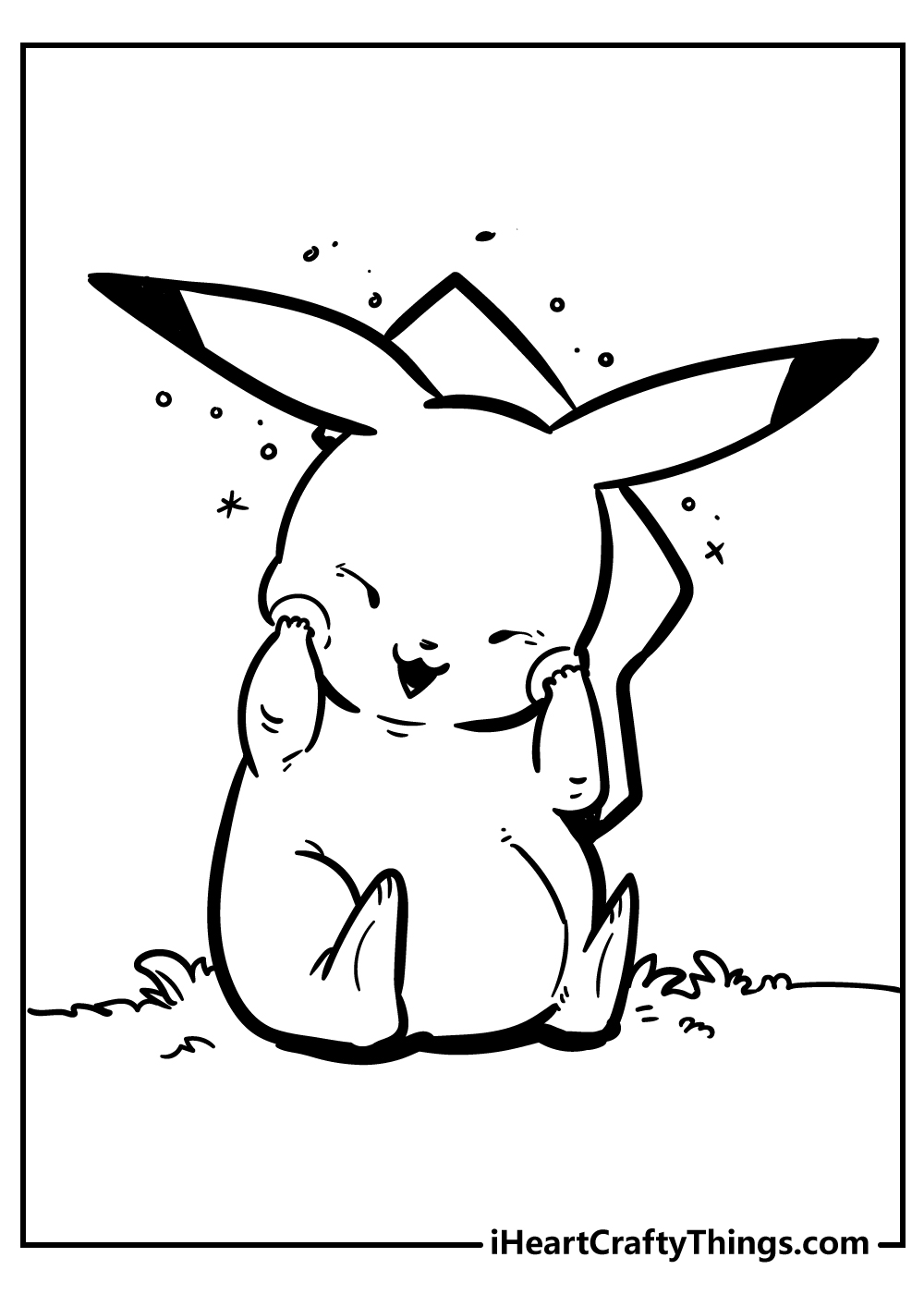 Pikachu coloring pages free printables