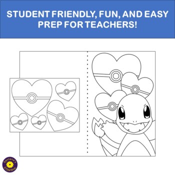 Pokemon valentines day arts and crafts activity by santanas stem shop