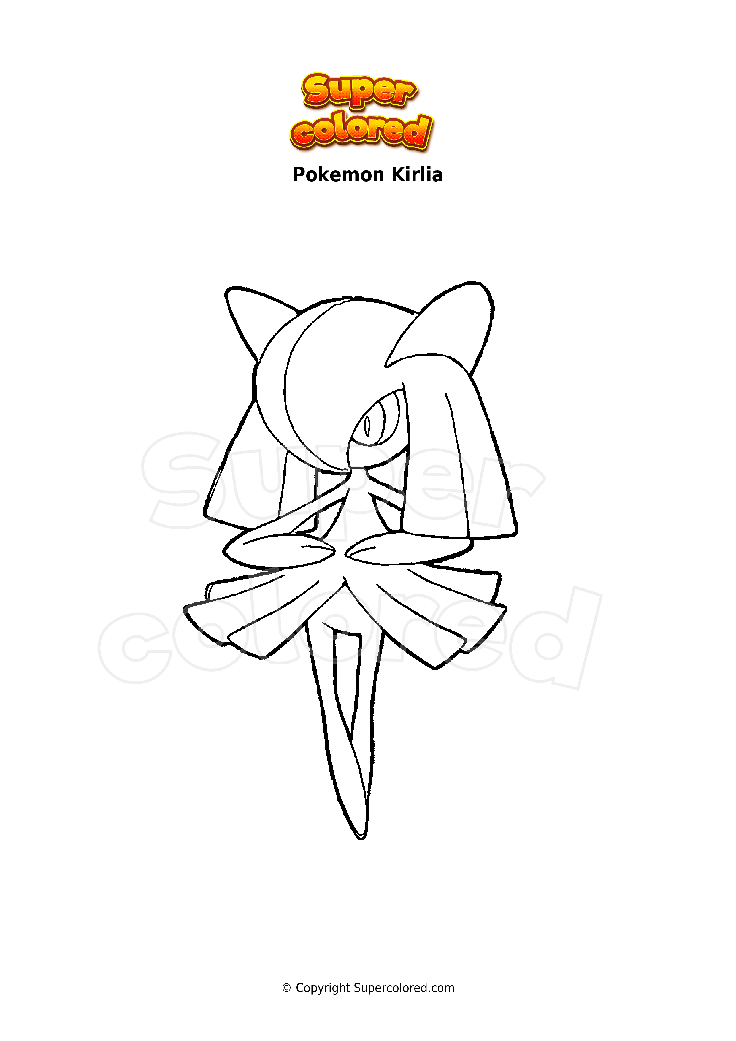 Coloring page pokemon mesprit