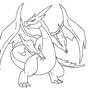 Mega pokemon coloring pages printable for free download