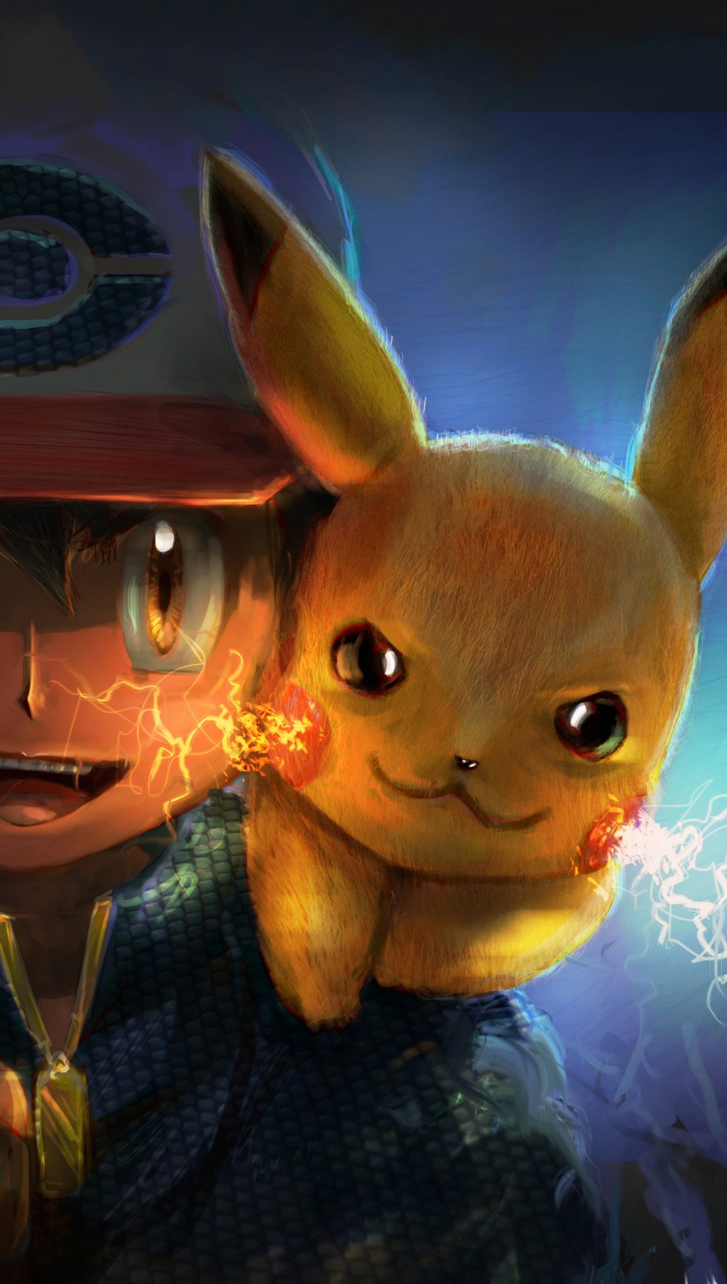 Ash and pikachu artwork wallpaper id